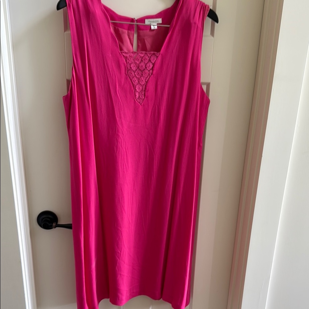 Garnet Hill Fuchsia Sleeveless shift Dress
